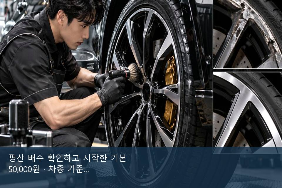 평산 배수 확인하고 시작한 기본 50,000원 · 차종 기준 금액
